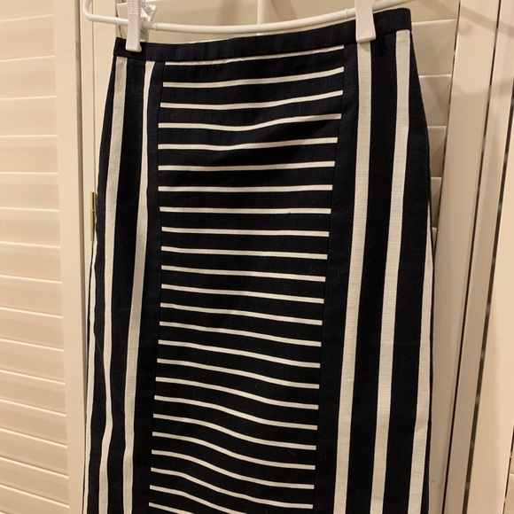 J. Crew Mixed Striped Pencil Skirt - Picture 6 of 10